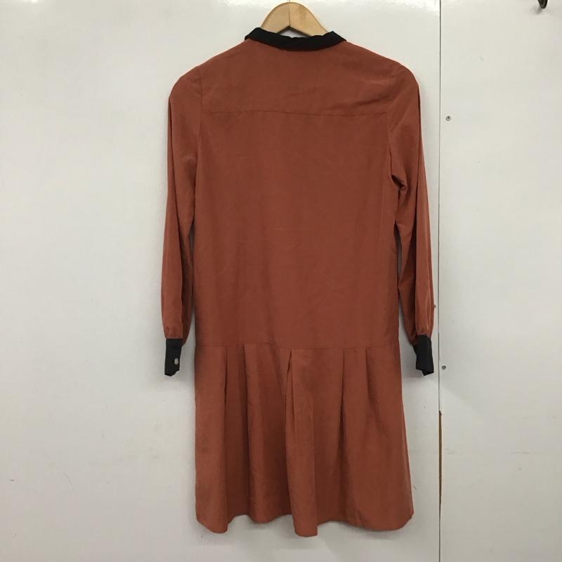 フレッドペリー FRED PERRY ワンピース ミニスカート 8 無地 橙 / オレンジ /  レディース USED 古着 中古 10143043