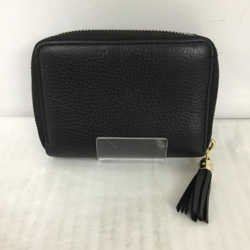 グッチ GUCCI 財布 コンパクト財布 598209 コインケース ラウンドファスナー ロゴ、文字 黒 / ブラック /  レディース USED 古着 中古 10124160
