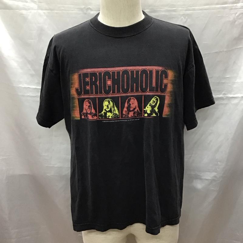 古着 USED Tシャツ 半袖 CHRIS JERICHO Jerichoholic WWF　プロレス M プリント 黒 / ブラック /  メンズ USED 古着 中古 10117516