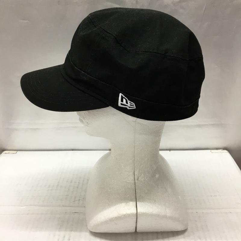 ニューエラ NEW ERA 帽子 キャップ ワークショック ロゴ、文字 黒 / ブラック /  メンズ USED 古着 中古 10109750