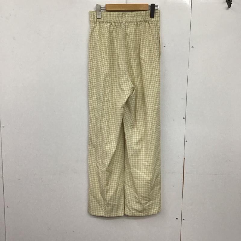 ダブルクローゼット w closet ボトムス ボトムス 343117 ワイドパンツ ハイウエスト FREE チェック マルチカラー / マルチカラー /  レディース USED 古着 中古 10146608