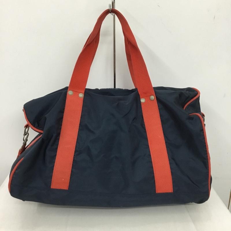ナイキ NIKE ボストンバッグ ボストンバッグ ショルダーバッグ 2WAY ロゴ、文字 紺 / ネイビー / X 赤 / レッド /  メンズ USED 古着 中古 10150232