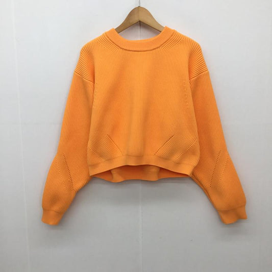 マウジー MOUSSY ニット、セーター 長袖 FREE 無地 橙 / オレンジ /  レディース USED 古着 中古 10137778