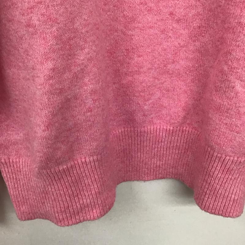 ジーナシス JEANASIS ニット、セーター 長袖 長袖ニットカットソー クルーネック セーター FREE 無地 桃 / ピンク /  レディース USED 古着 中古 10132107