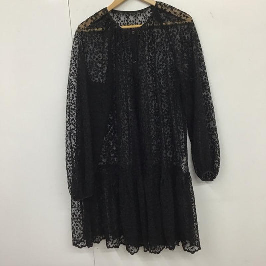 フリークスストア FREAK S STORE カーディガン 長袖 221-3149 シースルー FREE 刺繍 黒 / ブラック /  レディース USED 古着 中古 10133653