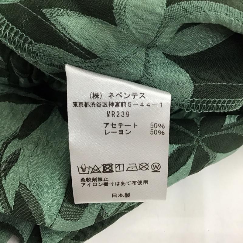 ニードルス Needles パンツ ワークパンツ、ペインターパンツ ワイドパンツ カジュアルパンツ ワークパンツ 総柄パンツ XS プリント 緑 / グリーン /  メンズ USED 古着 中古 10119427