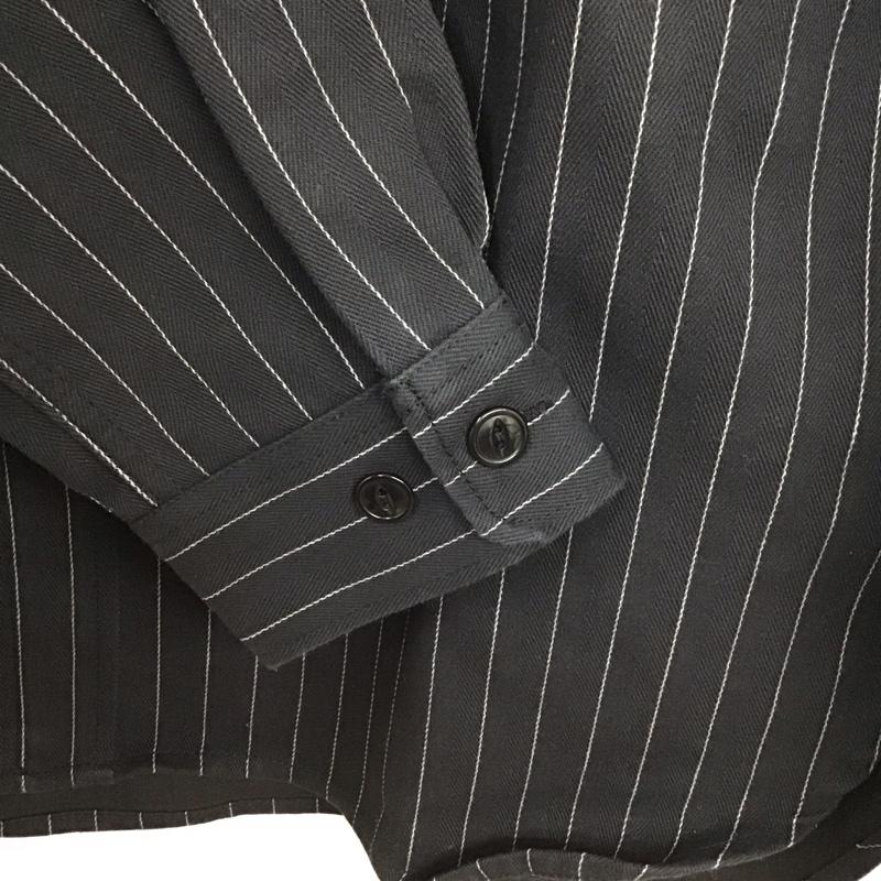 ウエストライド WESTRIDE シャツ、ブラウス 長袖 長袖シャツ ストライプシャツ カラーシャツ 厚手 ストライプ 紺 / ネイビー /  メンズ USED 古着 中古 10130494