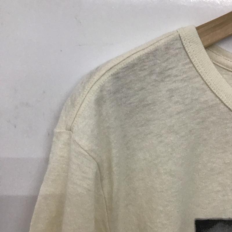 ゴーヘンプ GOHEMP Tシャツ 半袖 半袖カットソー プリントTシャツ クルーネックカットソー XL プリント アイボリー / アイボリー /  メンズ USED 古着 中古 10148526