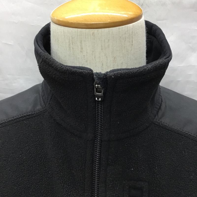 トミーヒルフィガー TOMMY HILFIGER ジャケット、上着 ジャケット、ブレザー ジップアップジャケット フリースジャケット アウター S ロゴ、文字 黒 / ブラック /  メンズ USED 古着 中古 10119423