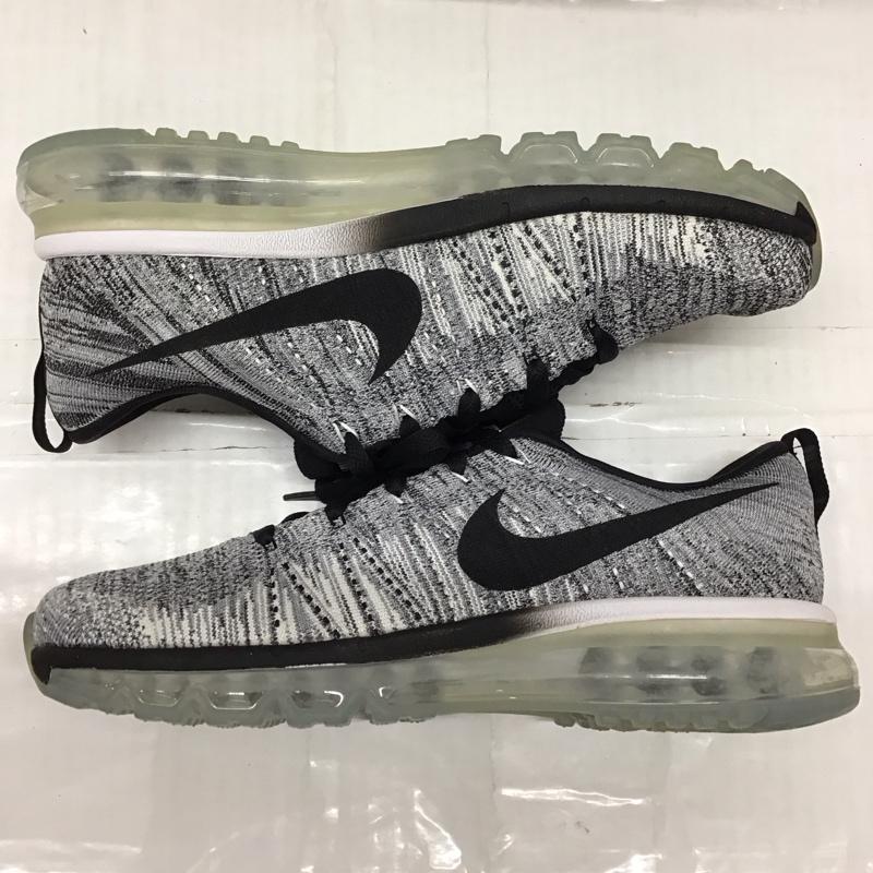 ナイキ NIKE スニーカー スニーカー 620469-102 FLYKNIT MAX 27cm 箱有 27.0cm ロゴ、文字 白 / ホワイト / X 黒 / ブラック /  メンズ USED 古着 中古 10116444