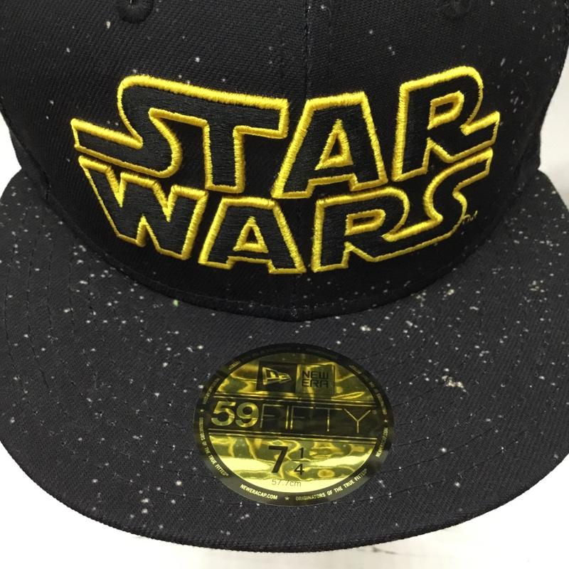 ニューエラ NEW ERA 帽子 キャップ STAR WARS 59FIFTY 57.7cm ロゴ、文字 紺 / ネイビー /  メンズ USED 古着 中古 10106696