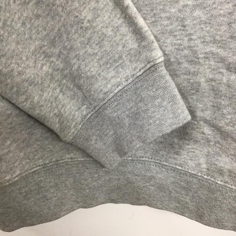ナイキ NIKE トレーナー 長袖 キッズ スウェット 裏起毛 S ロゴ、文字 黒 / ブラック / X 灰 / グレー /  ボーイズ USED 古着 中古 10117756