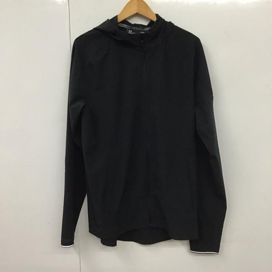 アンダーアーマー UNDER ARMOUR ジャケット、上着 ジャケット、ブレザー ジップパーカー L 無地 黒 / ブラック /  メンズ USED 古着 中古 10131062
