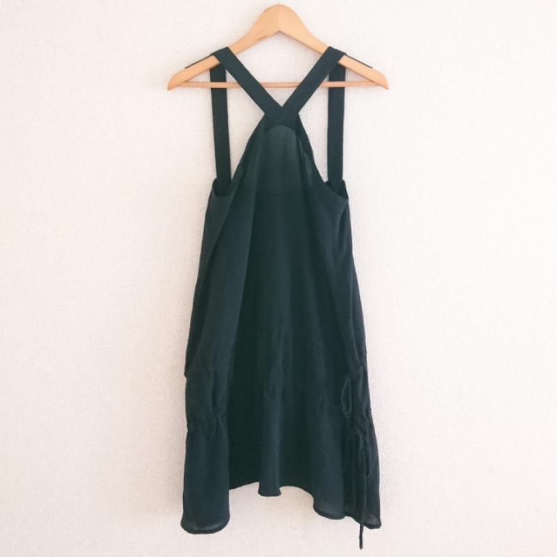 レイチェルコーミー Rachel Comey ワンピース ひざ丈スカート M 無地 黒 / ブラック /  レディース USED 古着 中古 10012177