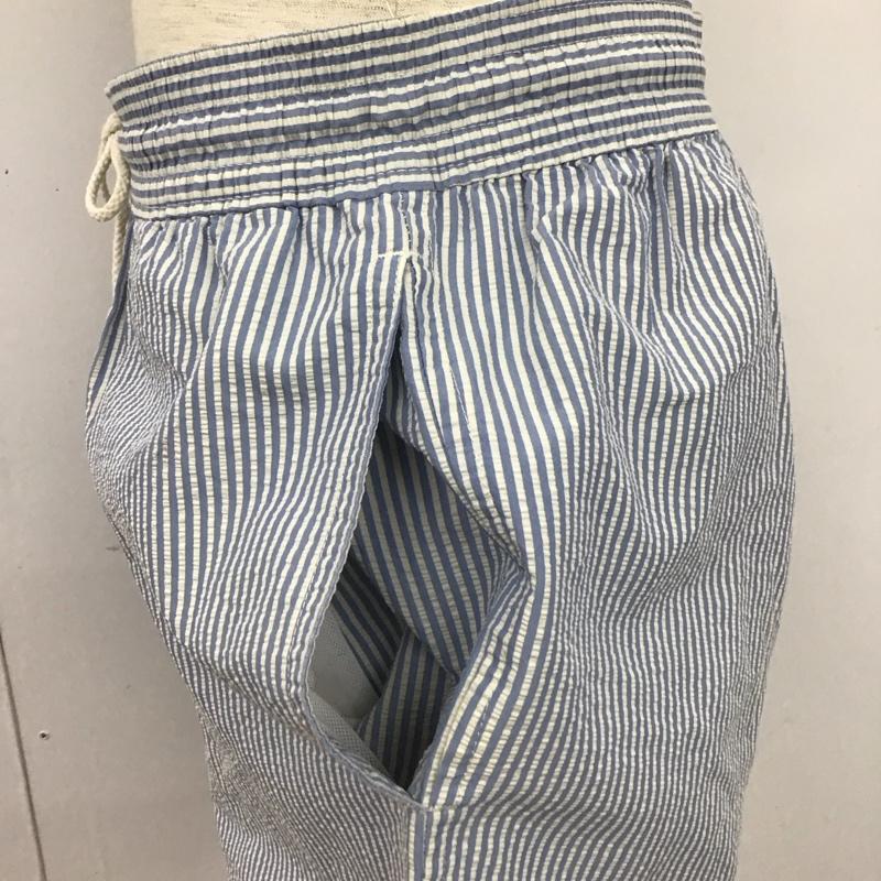 ポロバイラルフローレン Polo by RALPH LAUREN パンツ ショートパンツ L ストライプ 白 / ホワイト / X 水色 / ライトブルー /  メンズ USED 古着 中古 10108082