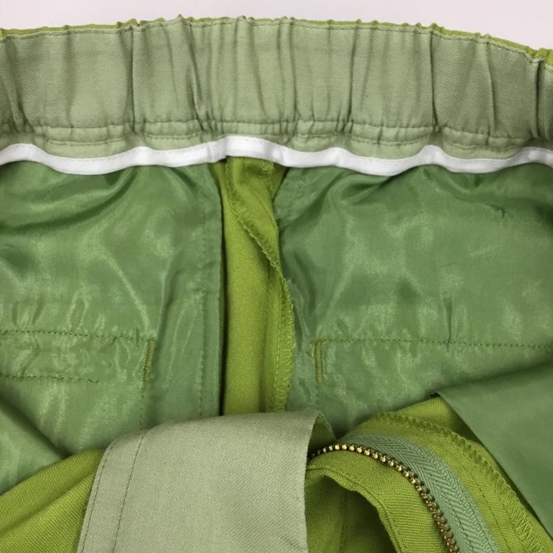 グリーンレーベルリラクシング green label relaxing ボトムス ボトムス 3614-137-2230 BEAUTY スリットパンツ 38 無地 薄緑 / ライトグリーン /  レディース USED 古着 中古 10112268