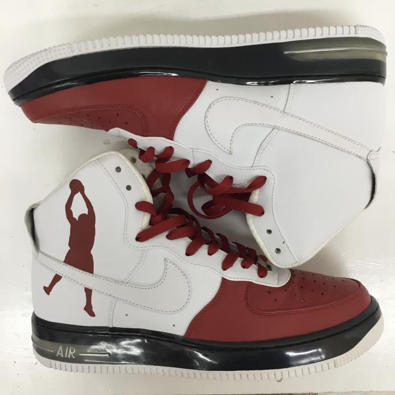 ナイキ NIKE スニーカー スニーカー 335844-611 AIR FORCE 1 HIGH SUPREME エアフォース1　ハイ　サプリーム 28.0cm ロゴ、文字 白 / ホワイト / X 赤 / レッド /  メンズ USED 古着 中古 10124091