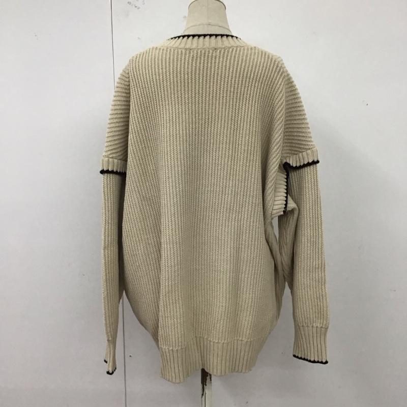 ローリーズファーム LOWRYS FARM ニット、セーター 長袖 FREE 無地 ベージュ / ベージュ /  レディース USED 古着 中古 10122242