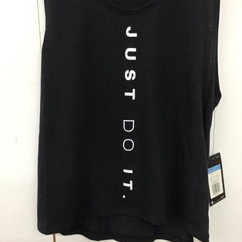 ナイキ NIKE タンクトップ タンクトップ AQ5180-010 DRI-FIT マイラータンクトップ ランニングウェア スポーツウェア タグ付き M ロゴ、文字 黒 / ブラック /  レディース USED 古着 中古 10135579