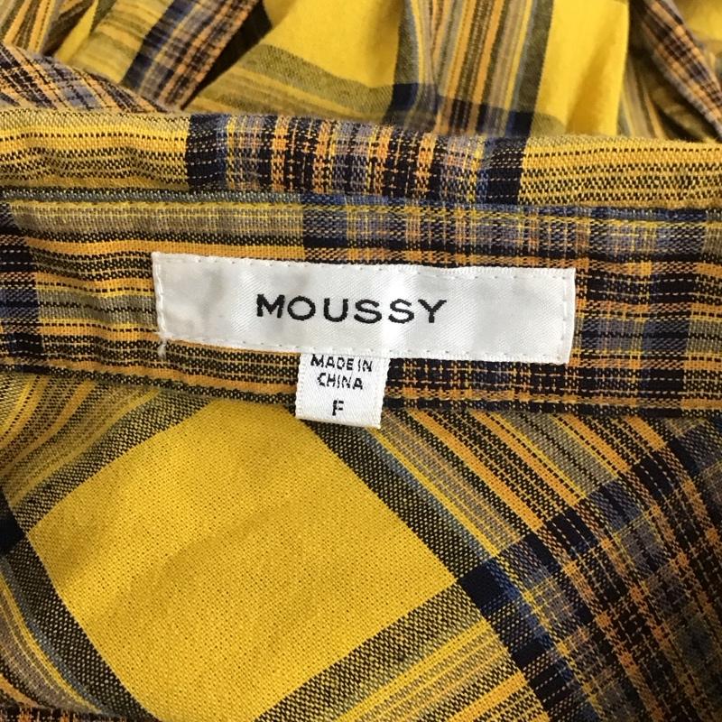 マウジー MOUSSY ワンピース ロングスカート 029csg30-0130 長袖シャツワンピース チェックワンピース ロングワンピース FREE チェック マルチカラー / マルチカラー /  レディース USED 古着 中古 10113706