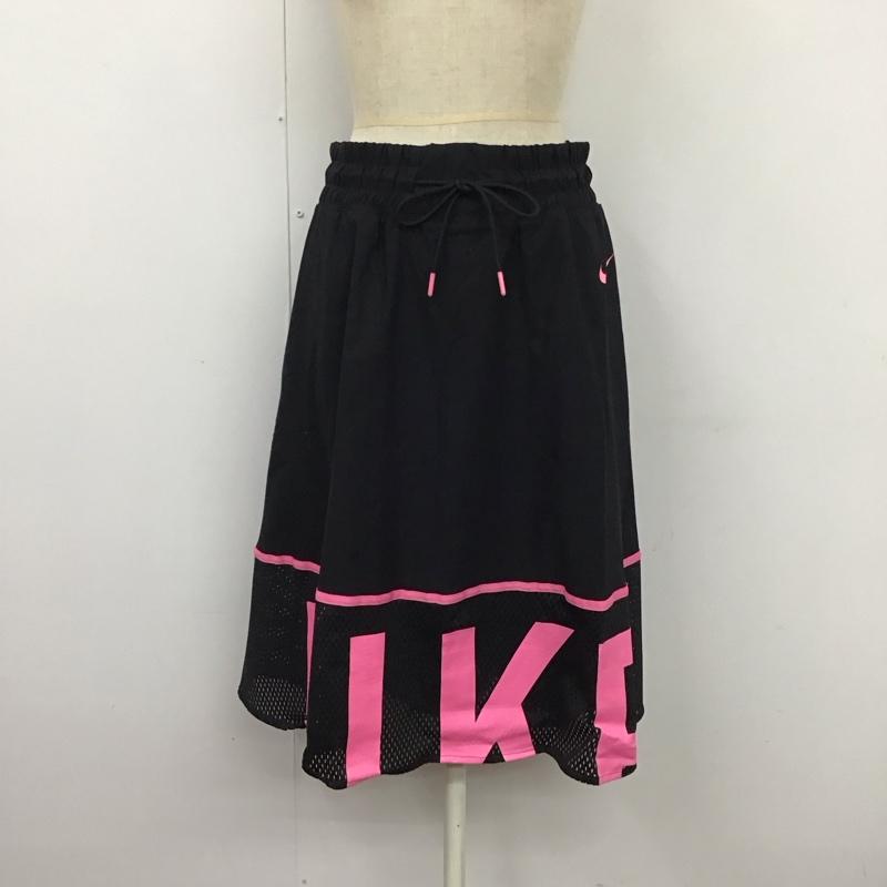 ナイキ NIKE スカート ひざ丈スカート cu4031-016 AS W NSW SKIRT MESH ウィメンズ メッシュ スカート M ロゴ、文字 X プリント 黒 / ブラック /  レディース USED 古着 中古 10121275