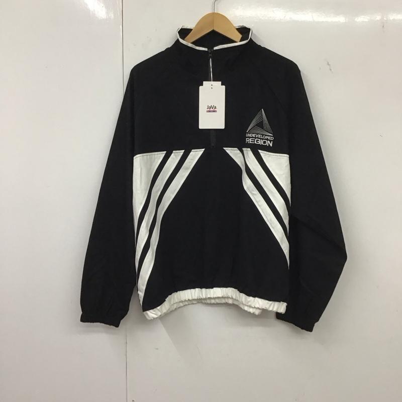 ジャバ Java トレーナー 長袖 JV1010307 ハーフ ジップ プルオーバー M ロゴ、文字 黒 / ブラック /  レディース USED 古着 中古 10140345