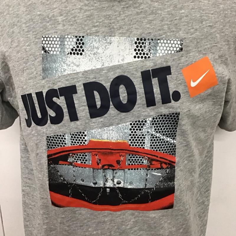ナイキ NIKE Tシャツ 半袖 cv4854-063 半袖カットソー プリントTシャツ スポーツウェア XL プリント 灰 / グレー /  メンズ USED 古着 中古 10114657