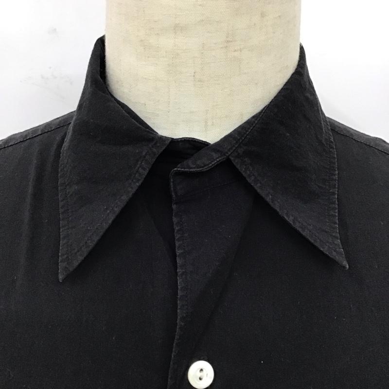 ナンバーナイン NUMBER (N)INE シャツ、ブラウス 長袖 裏地リバティー 宮下貴裕 2 無地 黒 / ブラック /  メンズ USED 古着 中古 10114743