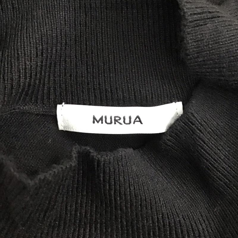 ムルーア MURUA ワンピース ミニスカート 012250300101-01 ボリュームパフミニワンピース ウエストリブ FREE 無地 黒 / ブラック /  レディース USED 古着 中古 10121115