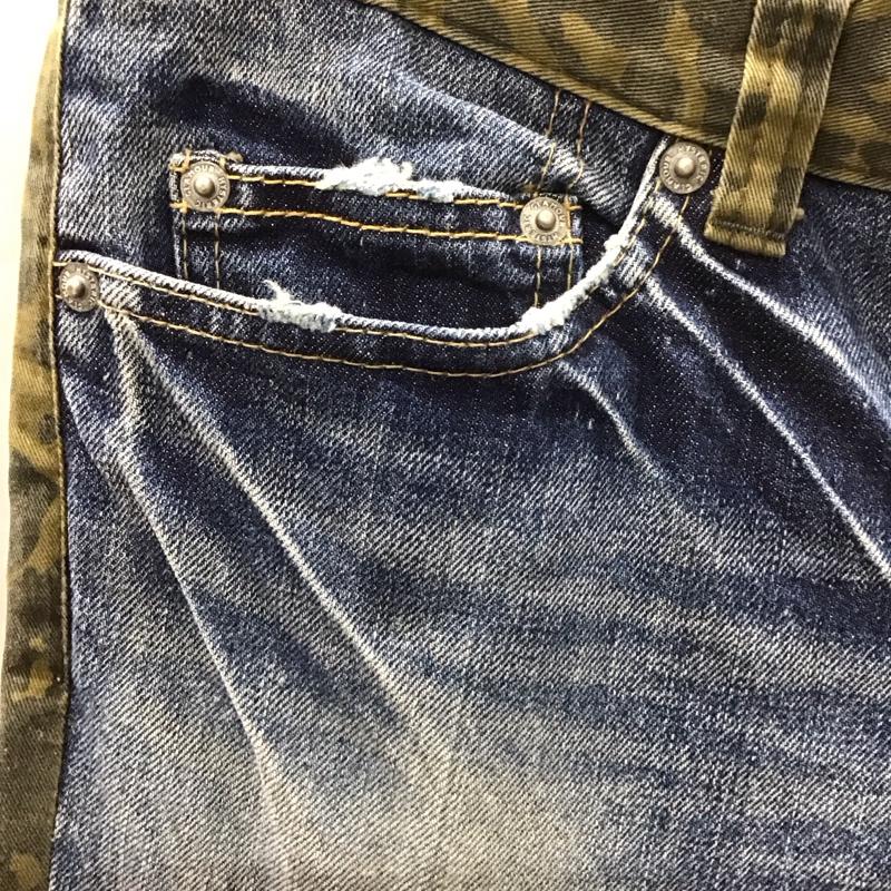 ヒステリックグラマー HYSTERIC GLAMOUR パンツ デニム、ジーンズ 2AP-5184 スカル レオパード M ダメージ加工 マルチカラー / マルチカラー /  レディース USED 古着 中古 10112469