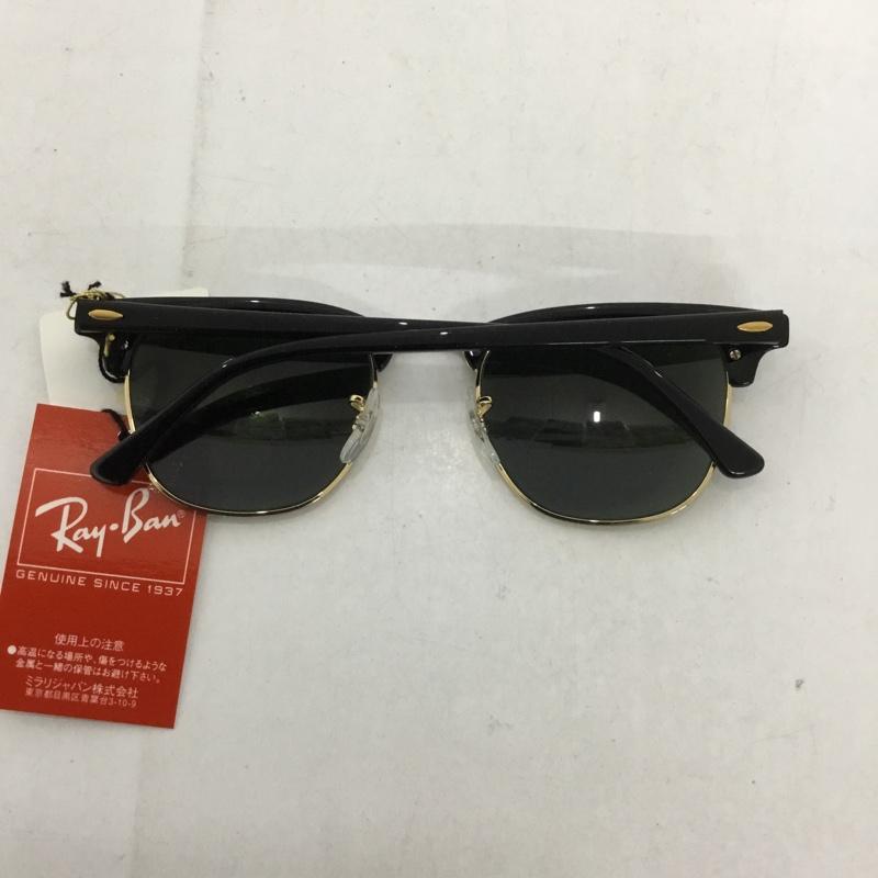 レイバン Ray-Ban めがね・サングラス サングラス RB3016 CLUBMASTER CLASSIC カラーレンズ 箱有 無地 黒 / ブラック / X 金 / ゴールド /  メンズ USED 古着 中古 10129431