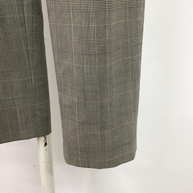 グリーンレーベルリラクシング green label relaxing パンツ スラックス 3514-138-1647 カチリラ テーパードパンツ 34 チェック 灰 / グレー /  レディース USED 古着 中古 10109665