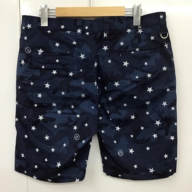ユニフォームエクスペリメント uniform experiment パンツ ショートパンツ 半袖パンツ ショートパンツ プリントパンツ 2 プリント 紺 / ネイビー /  メンズ USED 古着 中古 10111655