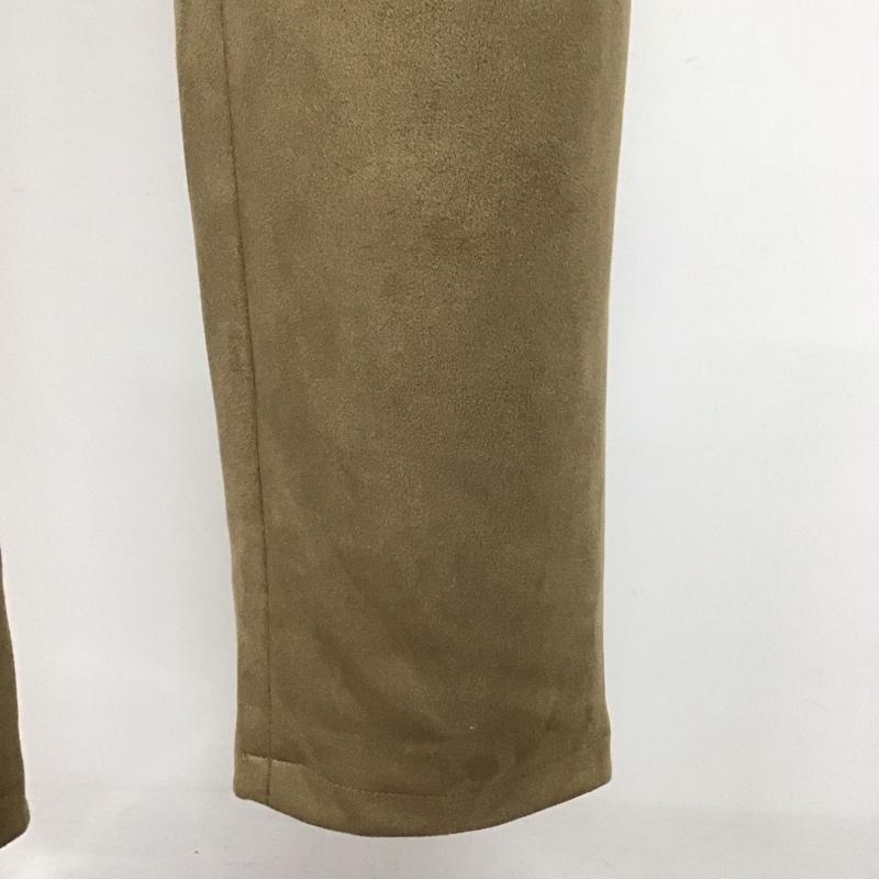 ザラ ZARA パンツ スラックス ハイウエスト フェイクスウェード M 無地 ベージュ / ベージュ /  レディース USED 古着 中古 10108607