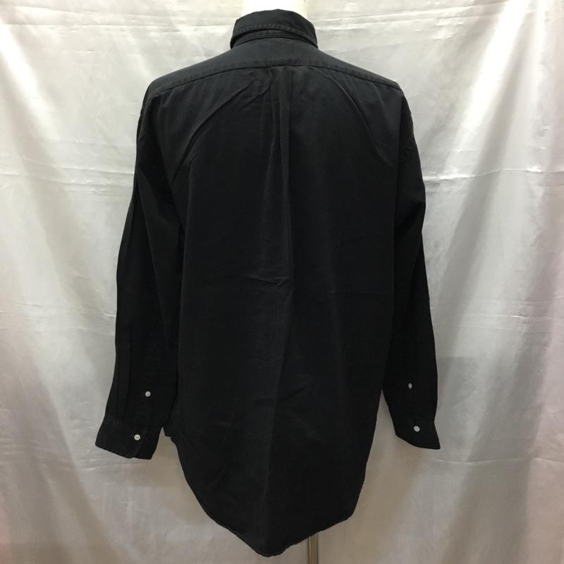 ラルフローレン RALPHLAUREN シャツ、ブラウス 長袖 長袖シャツ カラーシャツ 長袖カットソー M ロゴ、文字 黒 / ブラック /  メンズ USED 古着 中古 10115767