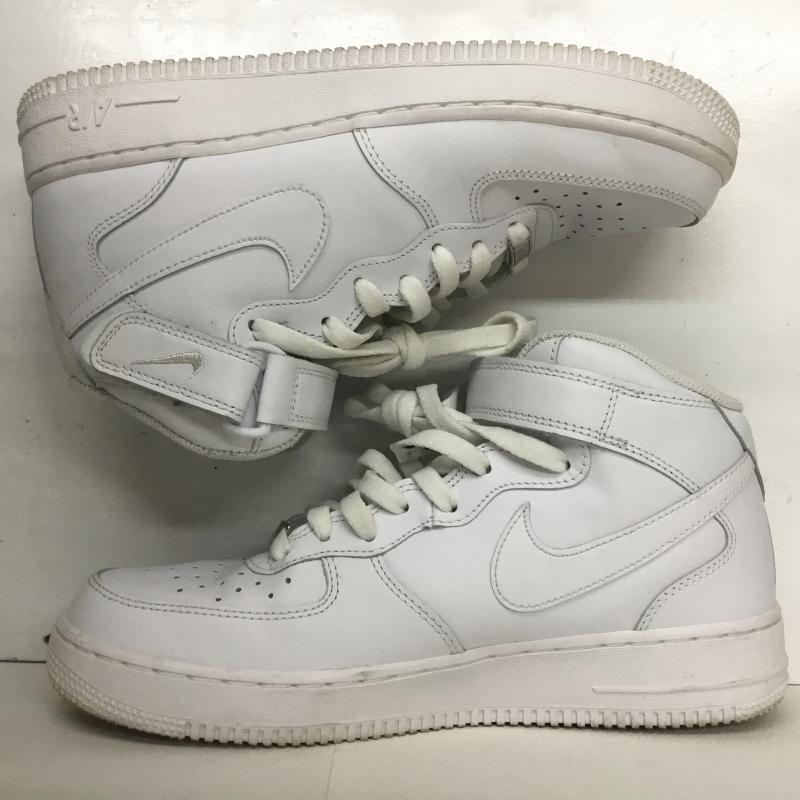 ナイキ NIKE スニーカー スニーカー AIR FORCE 1 MID 07 エアフォース 1 ミッド 07 CW2289-111 26.5cm ロゴ、文字 白 / ホワイト /  メンズ USED 古着 中古 10108150