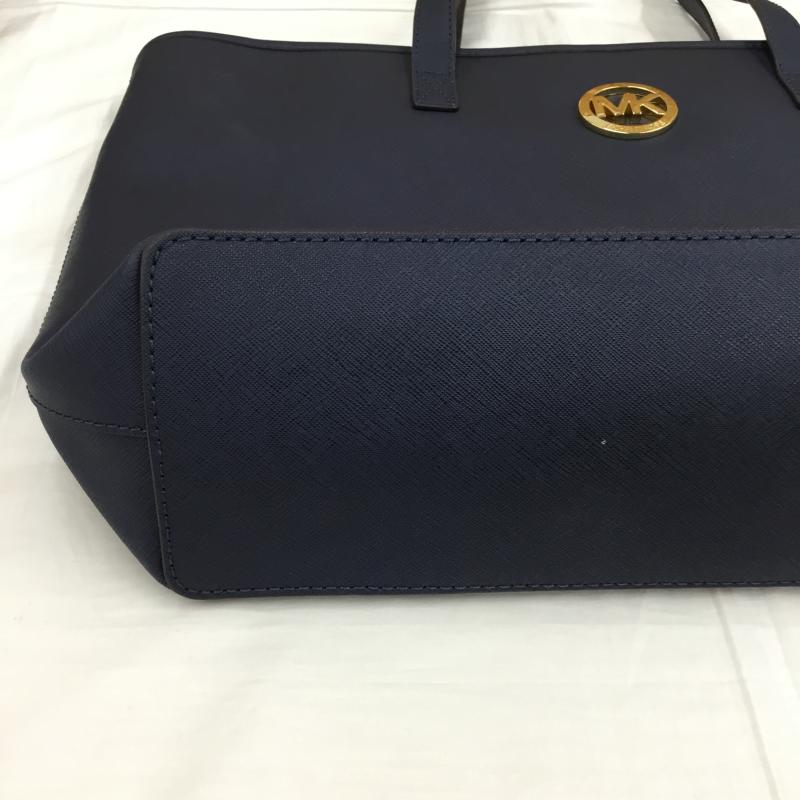 マイケルコース MICHAEL KORS トートバッグ トートバッグ ロゴ、文字 紺 / ネイビー /  レディース USED 古着 中古 10136417
