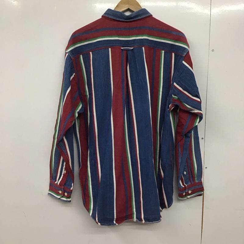 古着 USED シャツ、ブラウス 長袖 長袖シャツ ストライプシャツ カラーシャツ ボタンダウンシャツ L ストライプ マルチカラー / マルチカラー /  メンズ USED 古着 中古 10145627