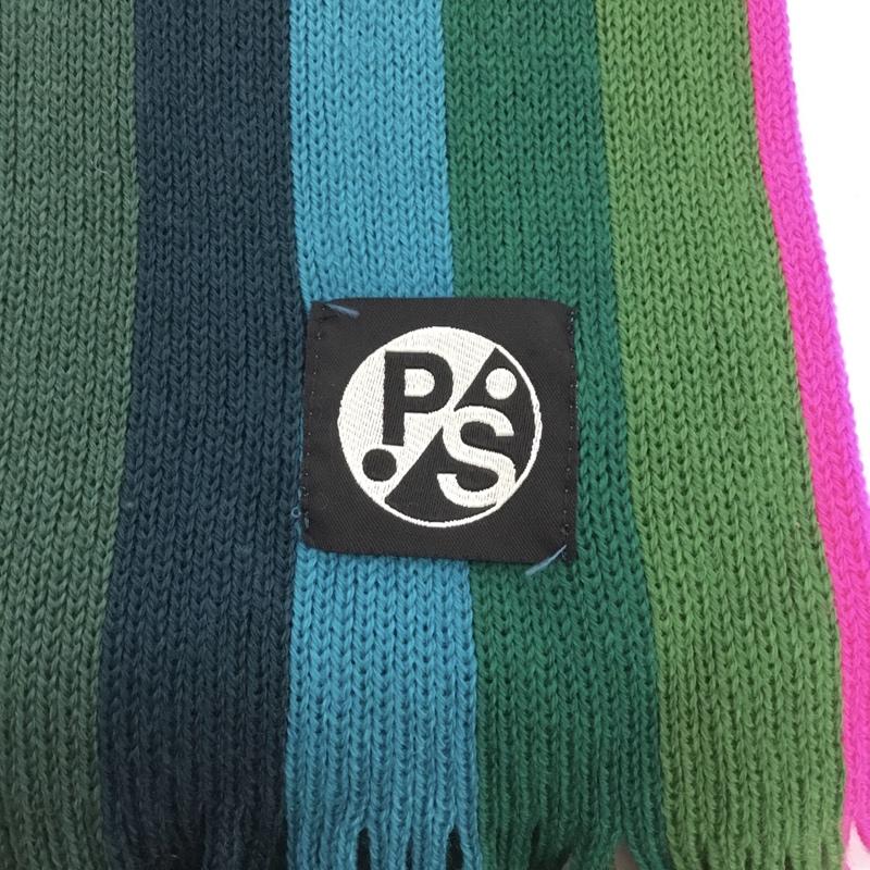 ポールスミス Paul Smith マフラー マフラー PY-3B-53354 フリンジ 羊毛 ロゴ、文字 マルチカラー / マルチカラー /  メンズ USED 古着 中古 10141641