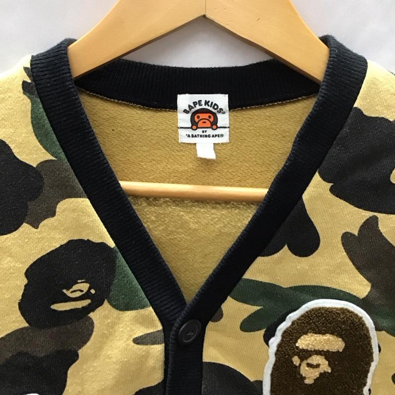 ベイプキッズ BAPEKIDS カーディガン 長袖 長袖スウェットカーディガン 前開きスウェット カーディガン 120cm カモフラージュ柄・迷彩 マルチカラー / マルチカラー /  ボーイズ USED 古着 中古 10111665