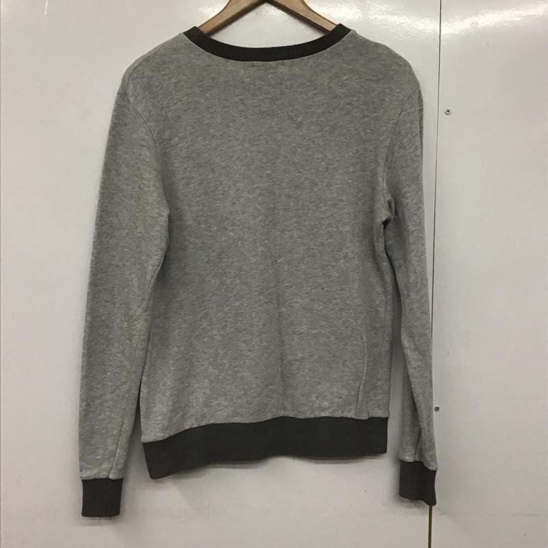 メゾンキツネ MAISON KITSUNE トレーナー 長袖 長袖トレーナー スウェット クルーネック プルオーバー S プリント 灰 / グレー /  レディース USED 古着 中古 10142665