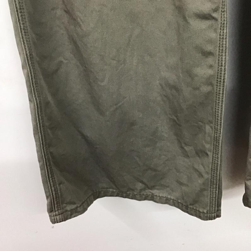 スローブイエナ SLOBE IENA パンツ ワークパンツ、ペインターパンツ カジュアルパンツ ワイドパンツ ミリタリーパンツ 38 無地 カーキ / カーキ /  レディース USED 古着 中古 10142709