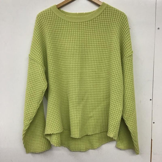 ニコアンド niko and... ニット、セーター 長袖 FREE 無地 薄緑 / ライトグリーン /  レディース USED 古着 中古 10139939