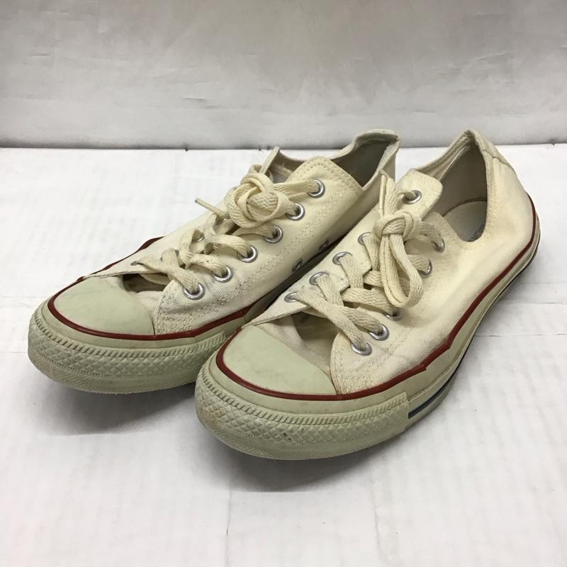 コンバース CONVERSE スニーカー スニーカー M9165 ALL STAR OX 25cm 25.0cm ロゴ、文字 アイボリー / アイボリー /  レディース USED 古着 中古 10118783