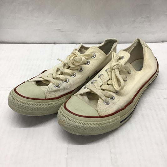 コンバース CONVERSE スニーカー スニーカー M9165 ALL STAR OX 25cm 25.0cm ロゴ、文字 アイボリー / アイボリー /  レディース USED 古着 中古 10118783