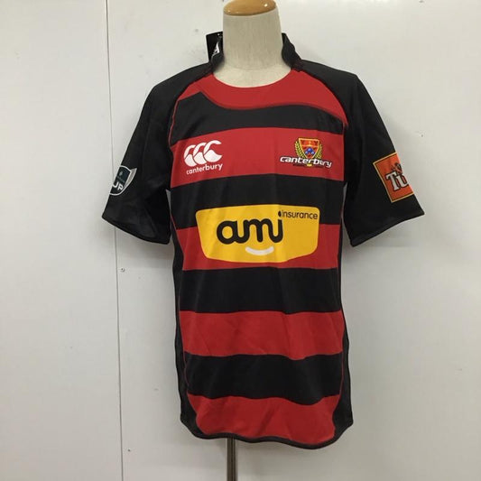 カンタベリー CANTERBURY カットソー 半袖 半袖カットソー プリントTシャツ クルーネックカットソー スポーツウェア M ロゴ、文字 黒 / ブラック / X 赤 / レッド /  メンズ USED 古着 中古 10111111