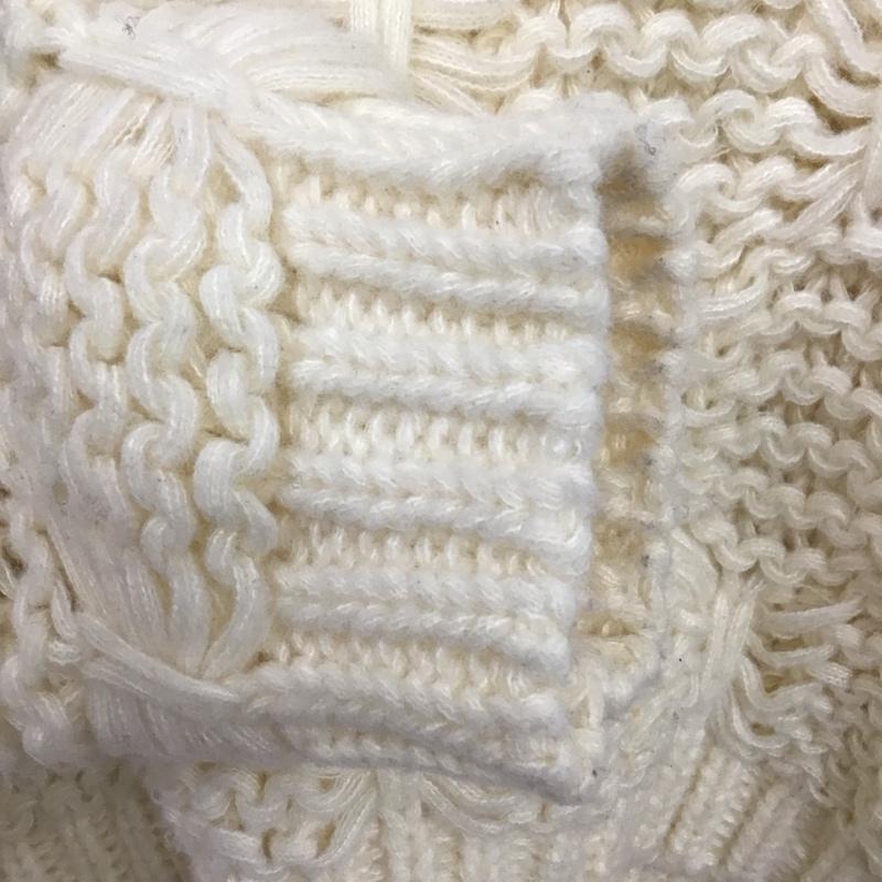 ザラ ZARA ニット、セーター 長袖 M 無地 白 / ホワイト /  レディース USED 古着 中古 10130335