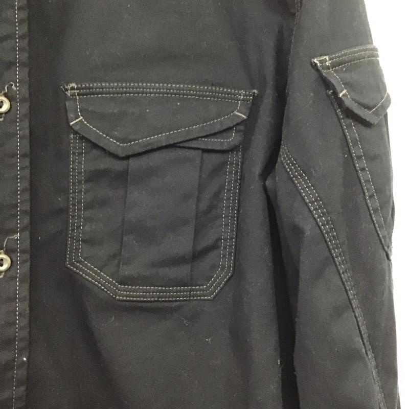 ディーゼル DIESEL シャツ、ブラウス 長袖 長袖シャツ 無地シャツ カラーシャツ L 無地 黒 / ブラック /  メンズ USED 古着 中古 10145341