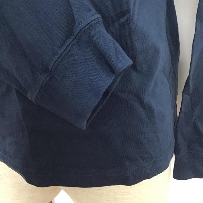 アディダス adidas Tシャツ 長袖 GN3904 クルーネック ロゴ M プリント 紺 / ネイビー /  メンズ USED 古着 中古 10107435