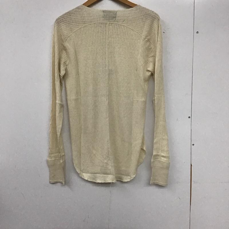 ナンバーナイン NUMBER (N)INE カットソー 長袖 長袖カットソー ヘンリーネックカットソー リブカットソー 3 無地 アイボリー / アイボリー /  メンズ USED 古着 中古 10137009